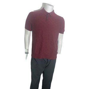 Banana Republic Mens Large Polo T Shirt Maroon